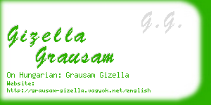 gizella grausam business card